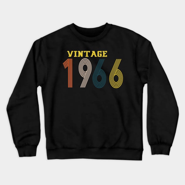 1966 vintage retro year Crewneck Sweatshirt by Yoda